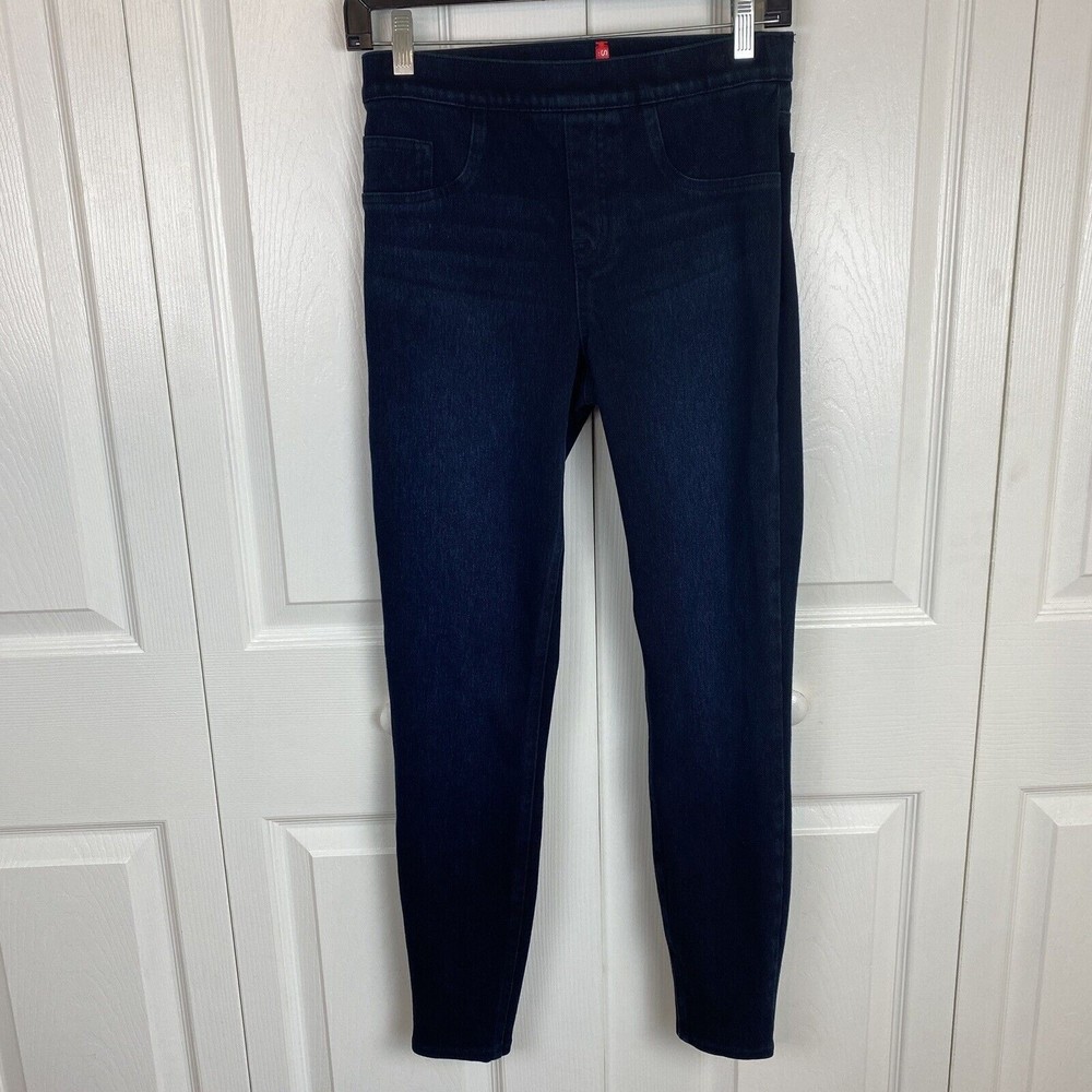 Spanx Size S Blue Jeanish Leggings Denim Stretch Pull On High Waisted Skinny